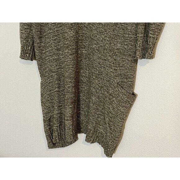 Anthropologie Sparrow Womens Cardigan Sweater Green Open Front Cozy Boho XS - Picture 10 of 13